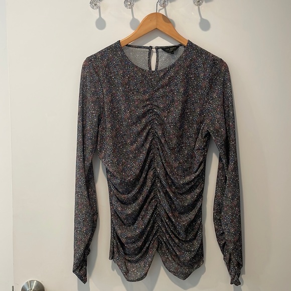 Ted Baker London  RUCHED FRONT JERSEY TOP - Picture 3 of 11